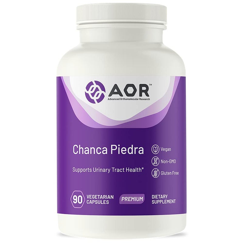 AOR Chanca Piedra Herbal Supplement for Kidney Liver and Gallbladder Health 500 mg Vegan 90 Capsules 90 Servings